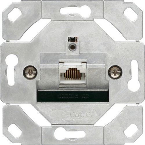 Розетка компьютерная без накладки без рамки Gira System55 1-м. RJ45 6e картинка